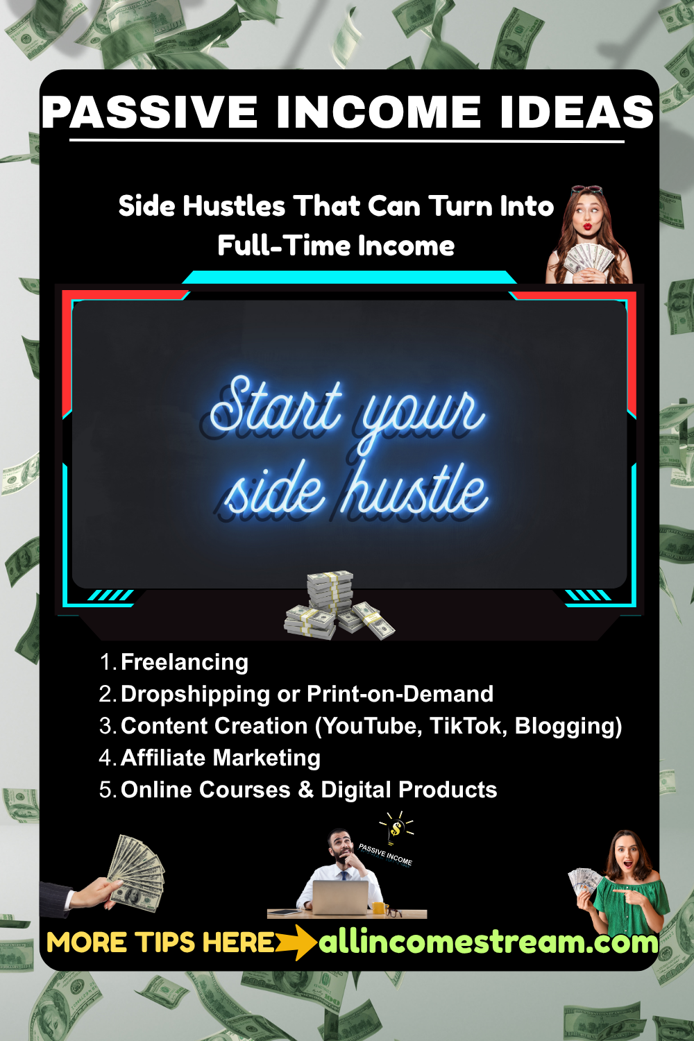 Passive Income Ideas - Start Your Side Hustle
